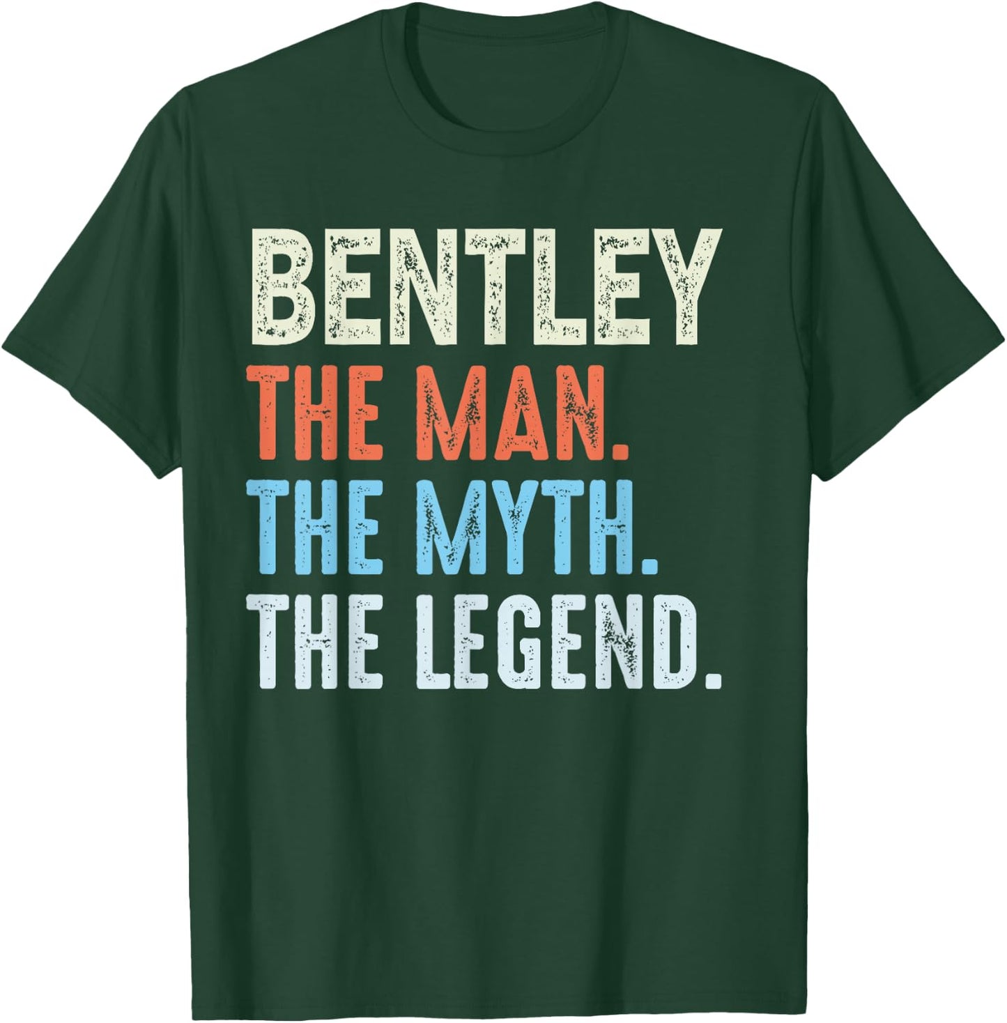 Bentley The Legend Name Personalized Cute Idea Men Vintage T-Shirt - T-Shirt | Forest