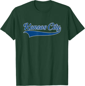 Kansas City Hometown Pride - Throwback Design - Classic T-Shirt - T-Shirt | Forest