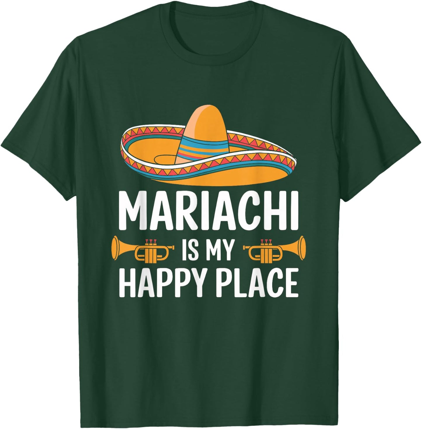 Traditional Mexican Cultural Music Mariachi Lover Fiesta T-Shirt - T-Shirt | Forest
