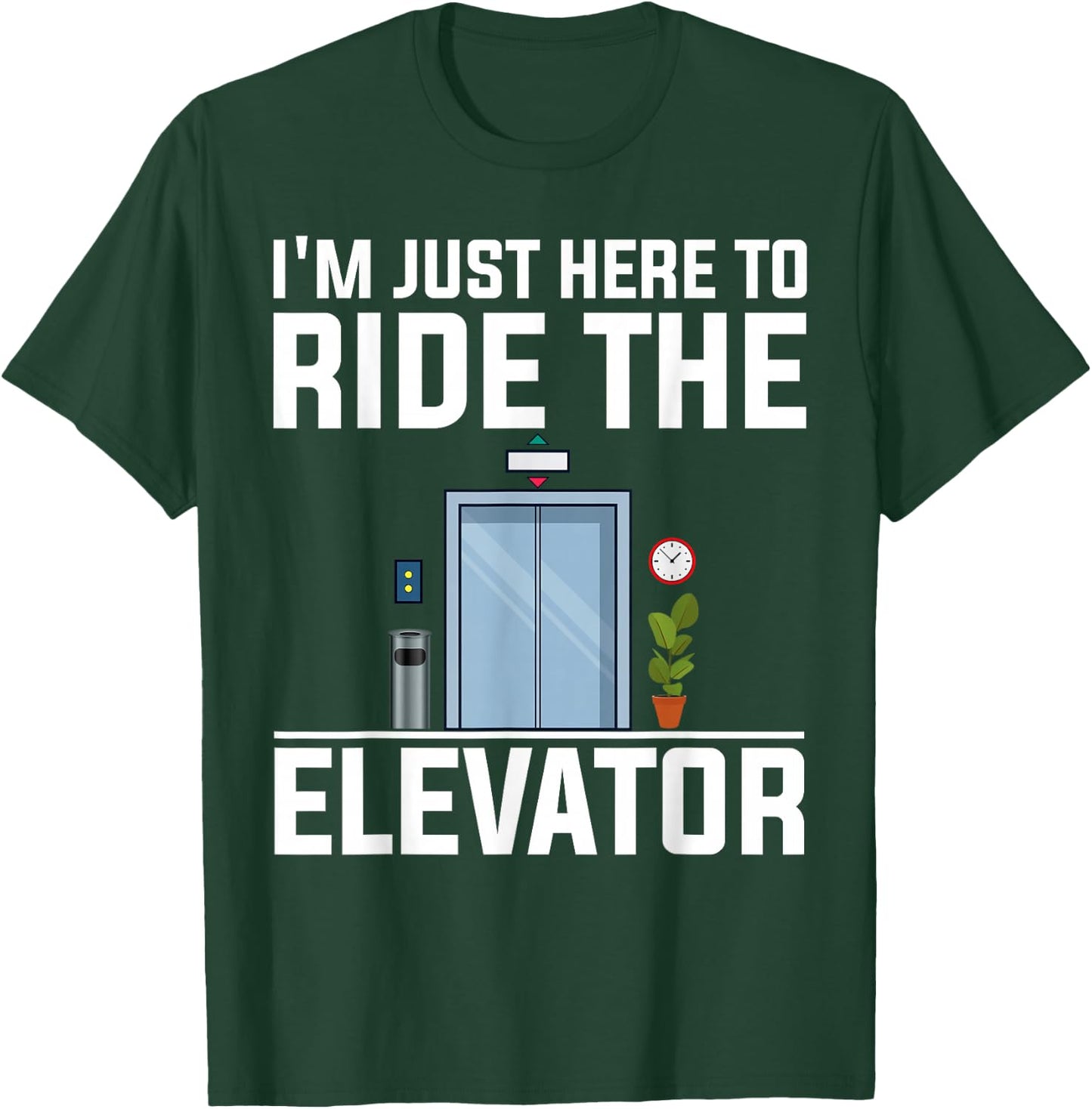 Cool Elevator Art Women Elevator Inspector Installer T-Shirt - T-Shirt | Forest
