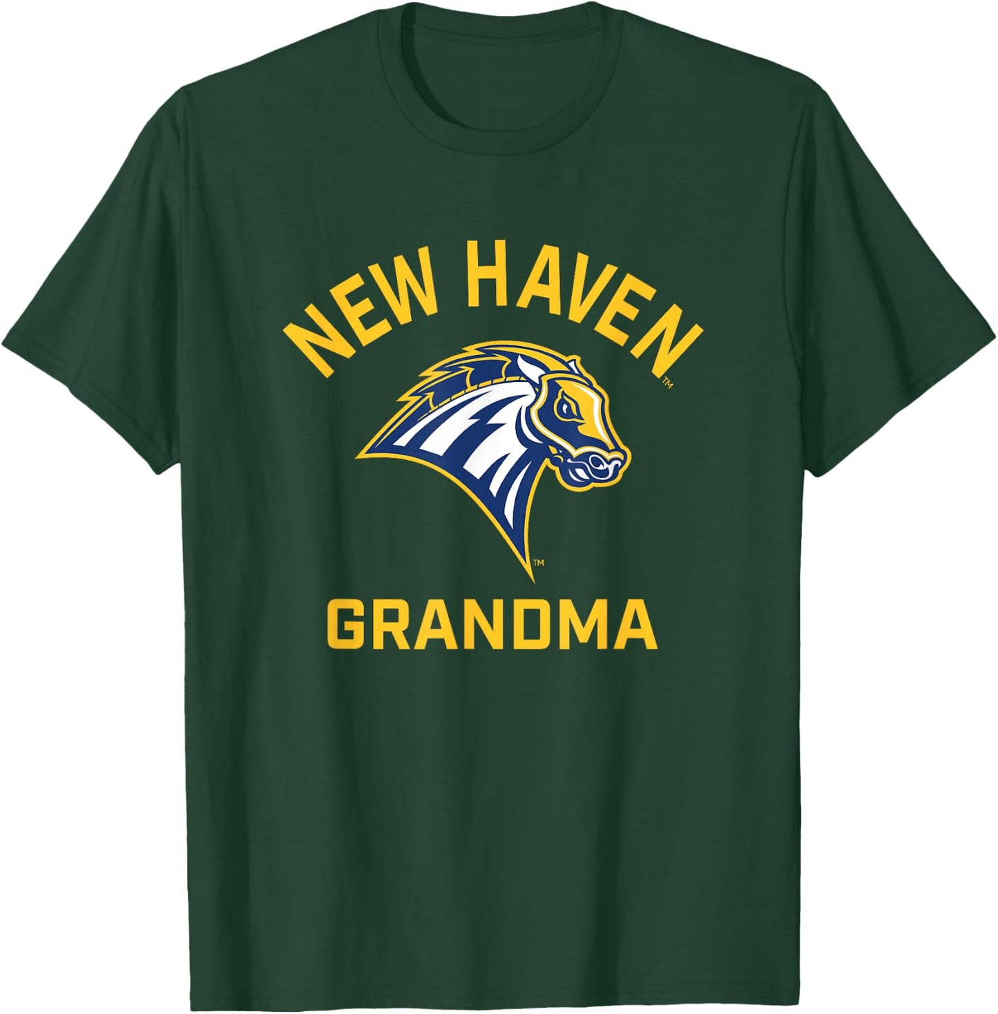 University of New Haven UNH Chargers Arched Grandma T-Shirt - T-Shirt | Forest
