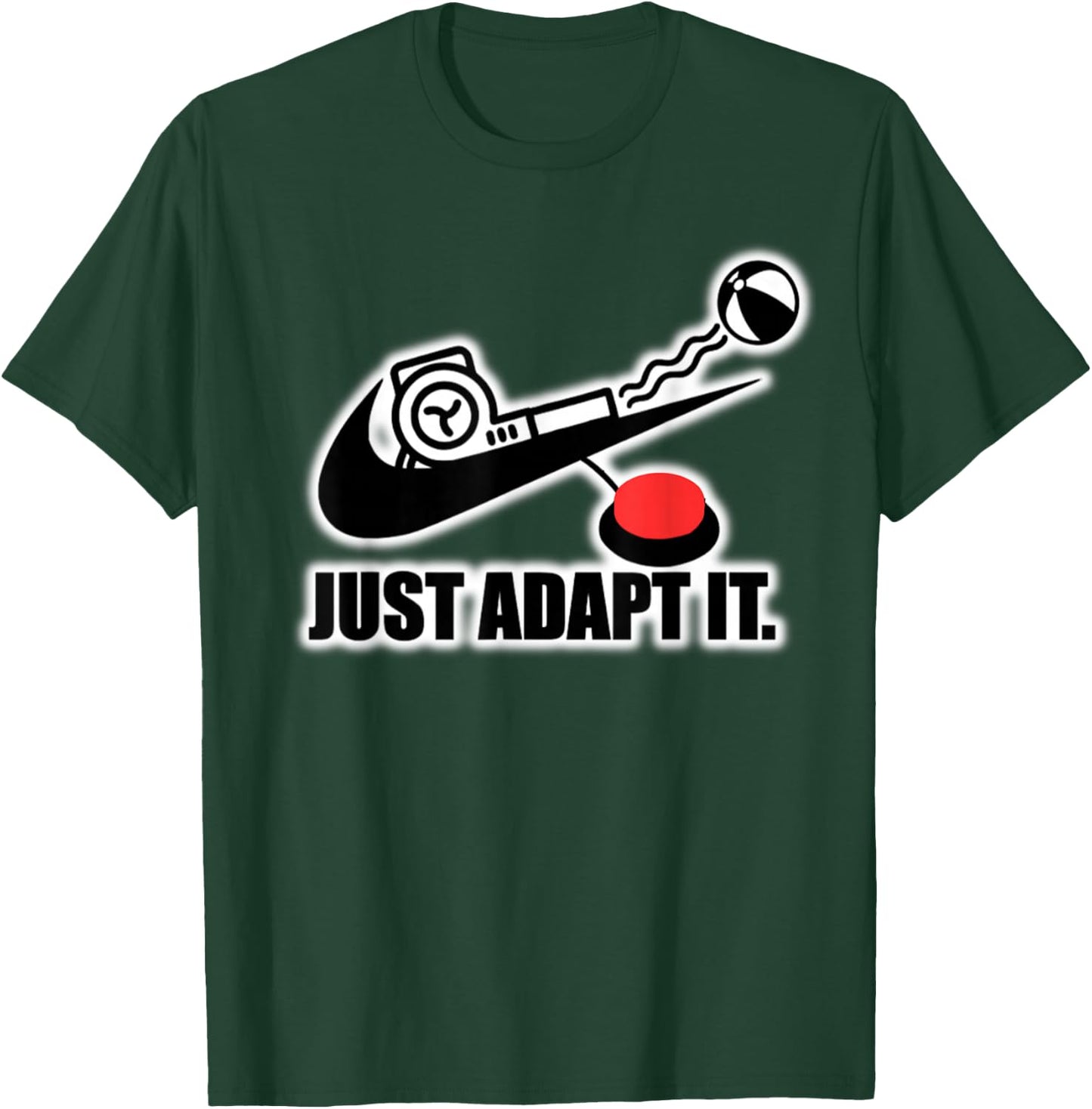 Just Adapt It Tick Design T-Shirt - T-Shirt | Forest