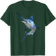Beautiful Blue Marlin Fishing Short Sleeve T-Shirt - T-Shirt | Forest