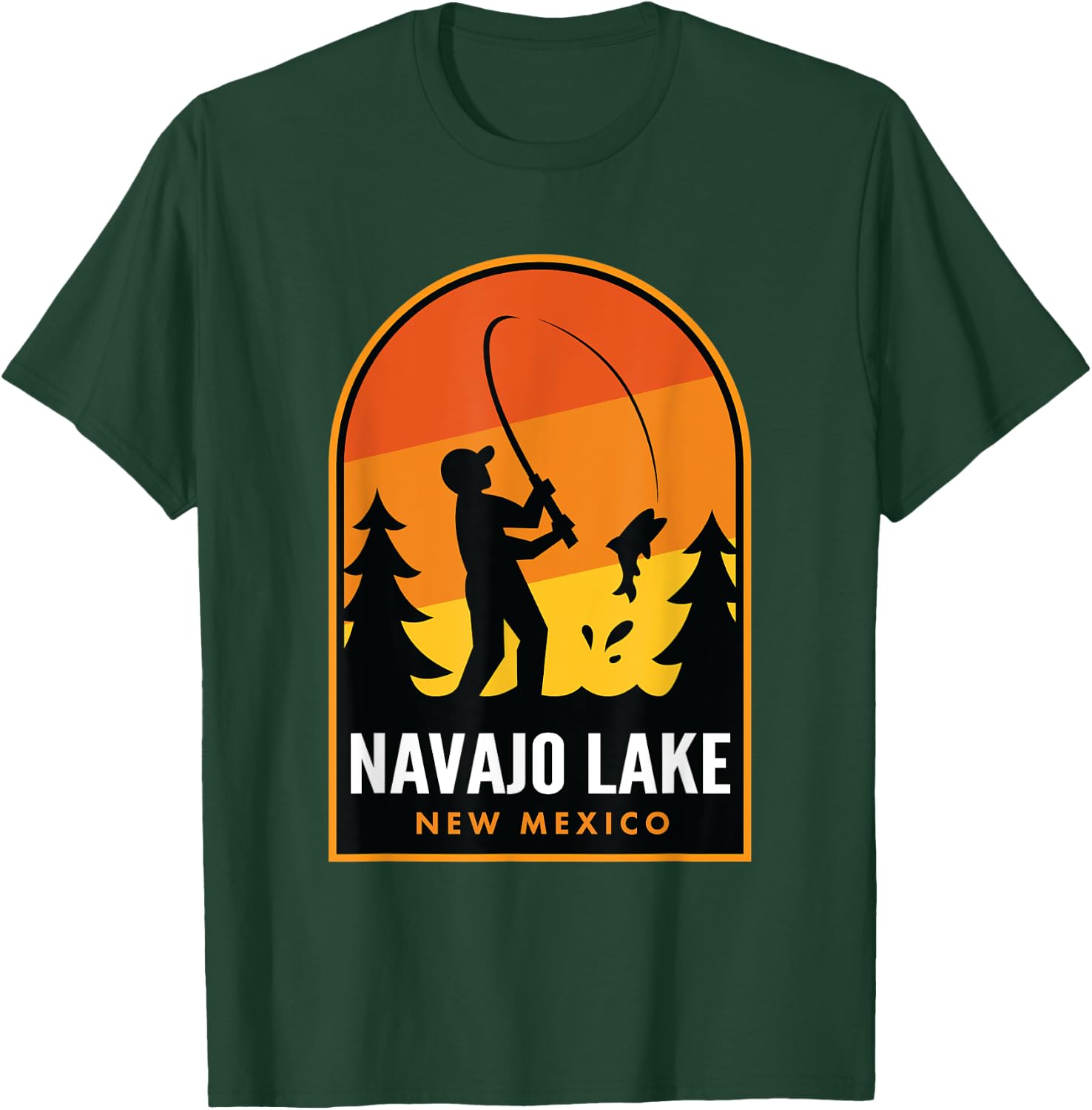 Navajo Lake New Mexico Fishing T-Shirt - T-Shirt | Forest
