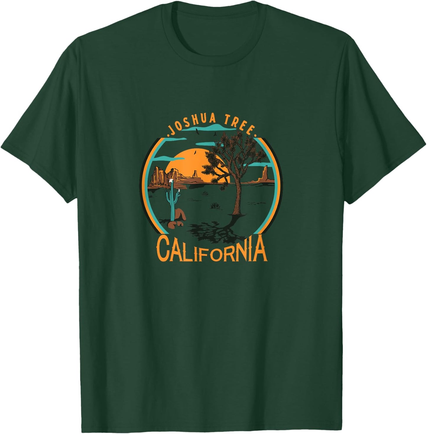 Joshua Tree California Desert Sunrise Landscape T-Shirt - T-Shirt | Forest
