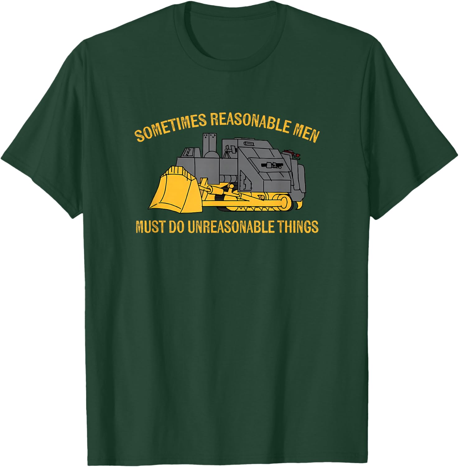 The Dapper Lion Heemeyer Bulldozer Equipment Heavy Machinery Reasonable Men , Small, Black T-Shirt - T-Shirt | Forest