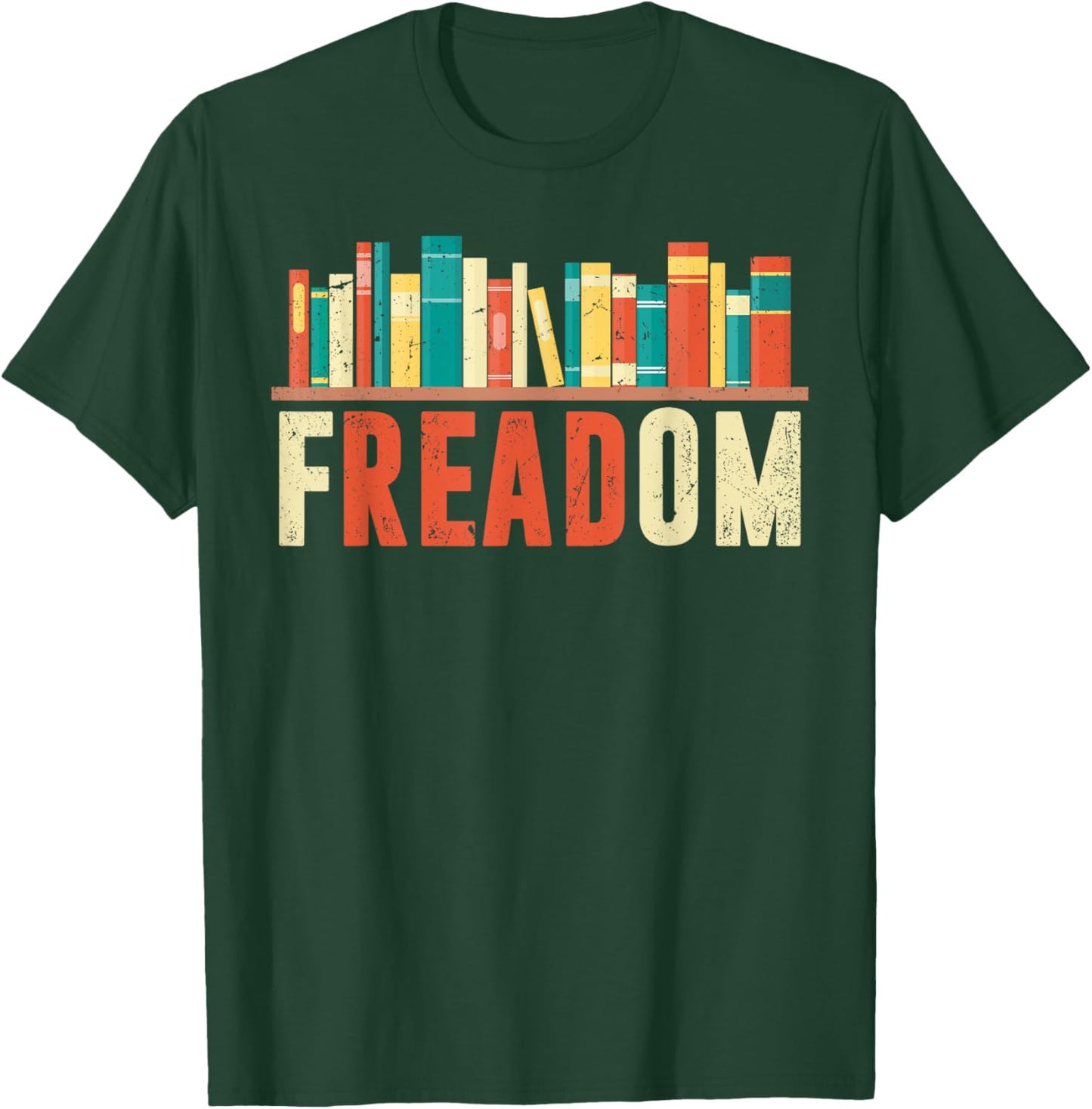 Freedom Reading Teacher Freedom Reading Book Lovers T-Shirt - T-Shirt | Forest