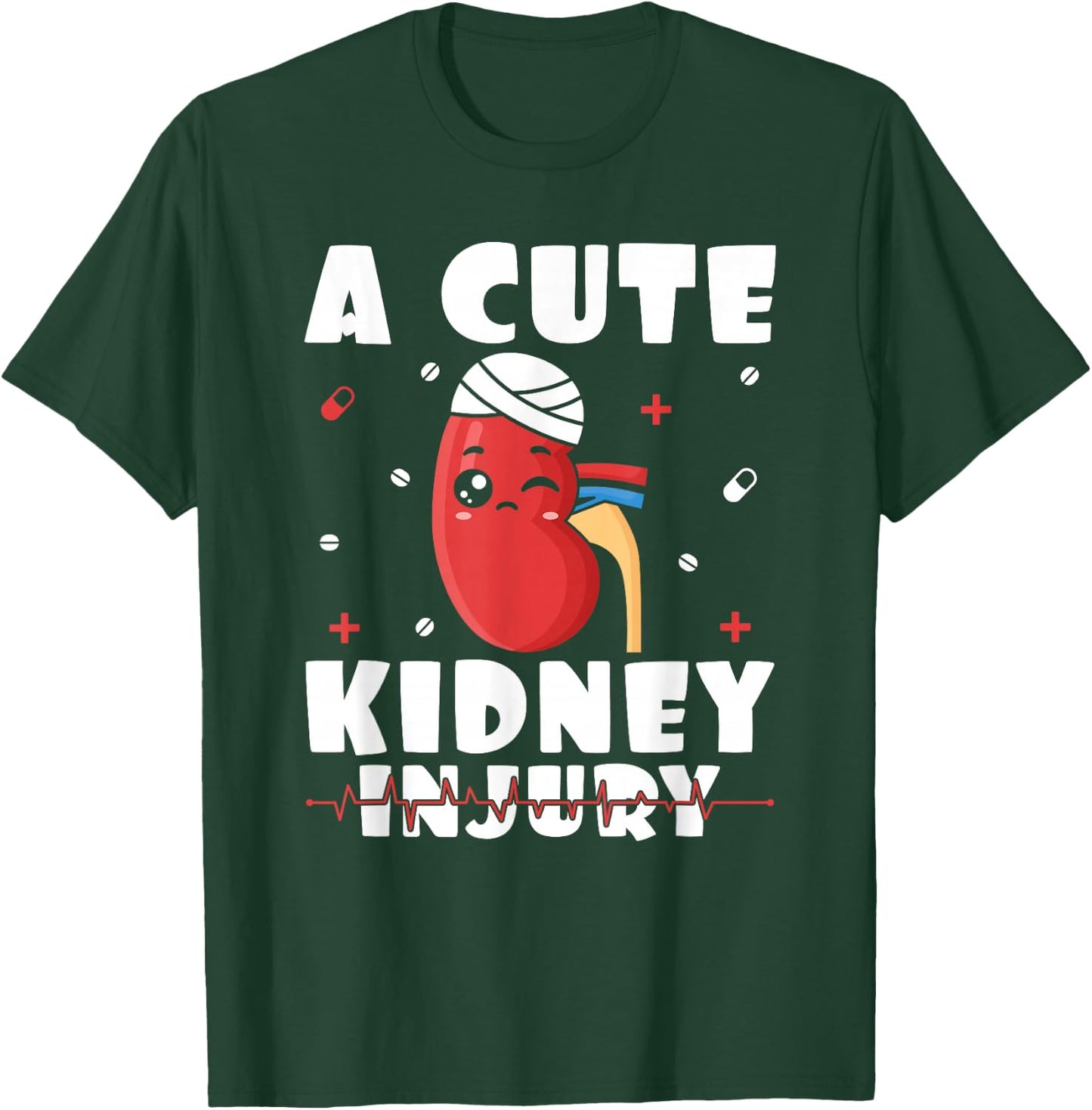 A Cute Kidney Injury Dialysis Nurse Nephrology Nursing T-Shirt - T-Shirt | Forest