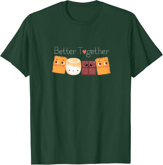 Group Hug S'mores Shirt Better Together Cute Camping Lover T-Shirt - T-Shirt | Forest