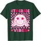 4th Grade Vibes Smile Face Fourth grade Girls Back to School T-Shirt - T-Shirt | Forest