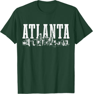 Atlanta Skyline Pride Georgia Vintage Atlanta T-Shirt - T-Shirt | Forest