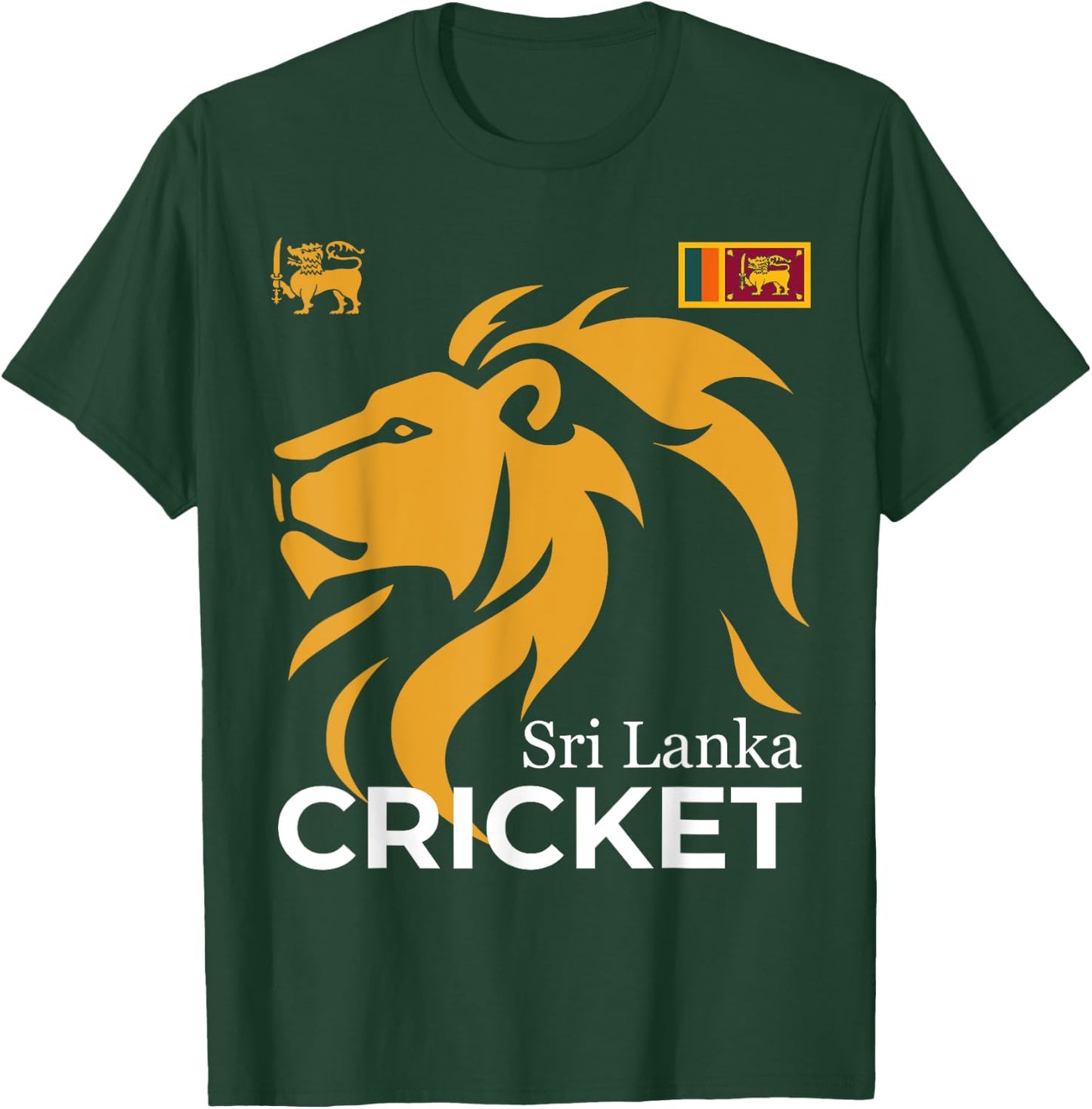 Sri Lanka Cricket Perfect for Lankan Cricket Fans T-Shirt - T-Shirt | Forest