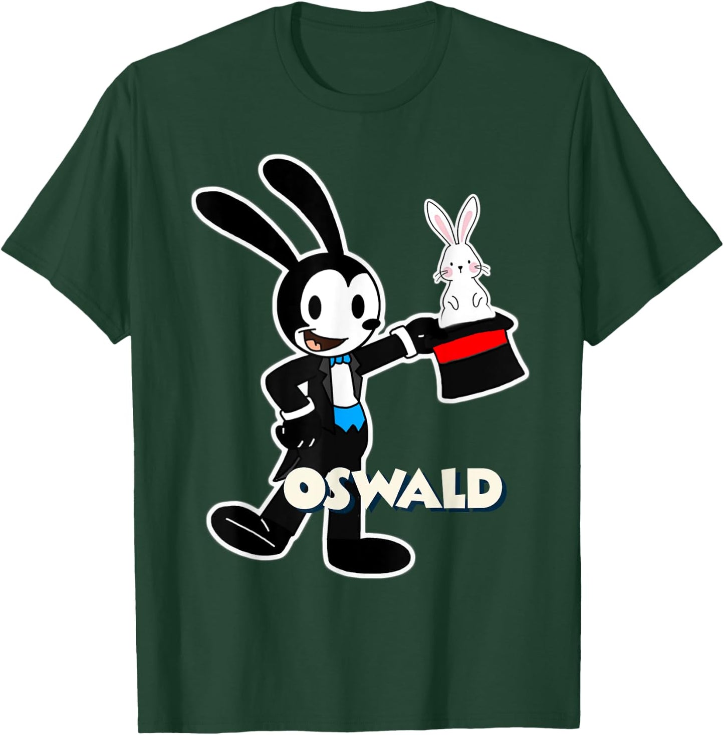 Oswald Rabbit Magician Magic Cartoon 1927 T-Shirt - T-Shirt | Forest