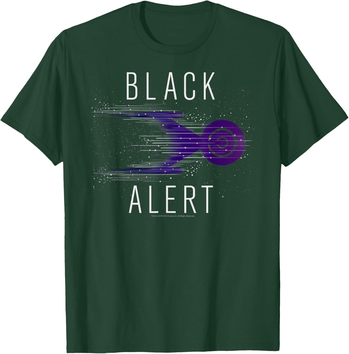 Star Trek Discovery Black Alert Starry T-Shirt - T-Shirt | Forest