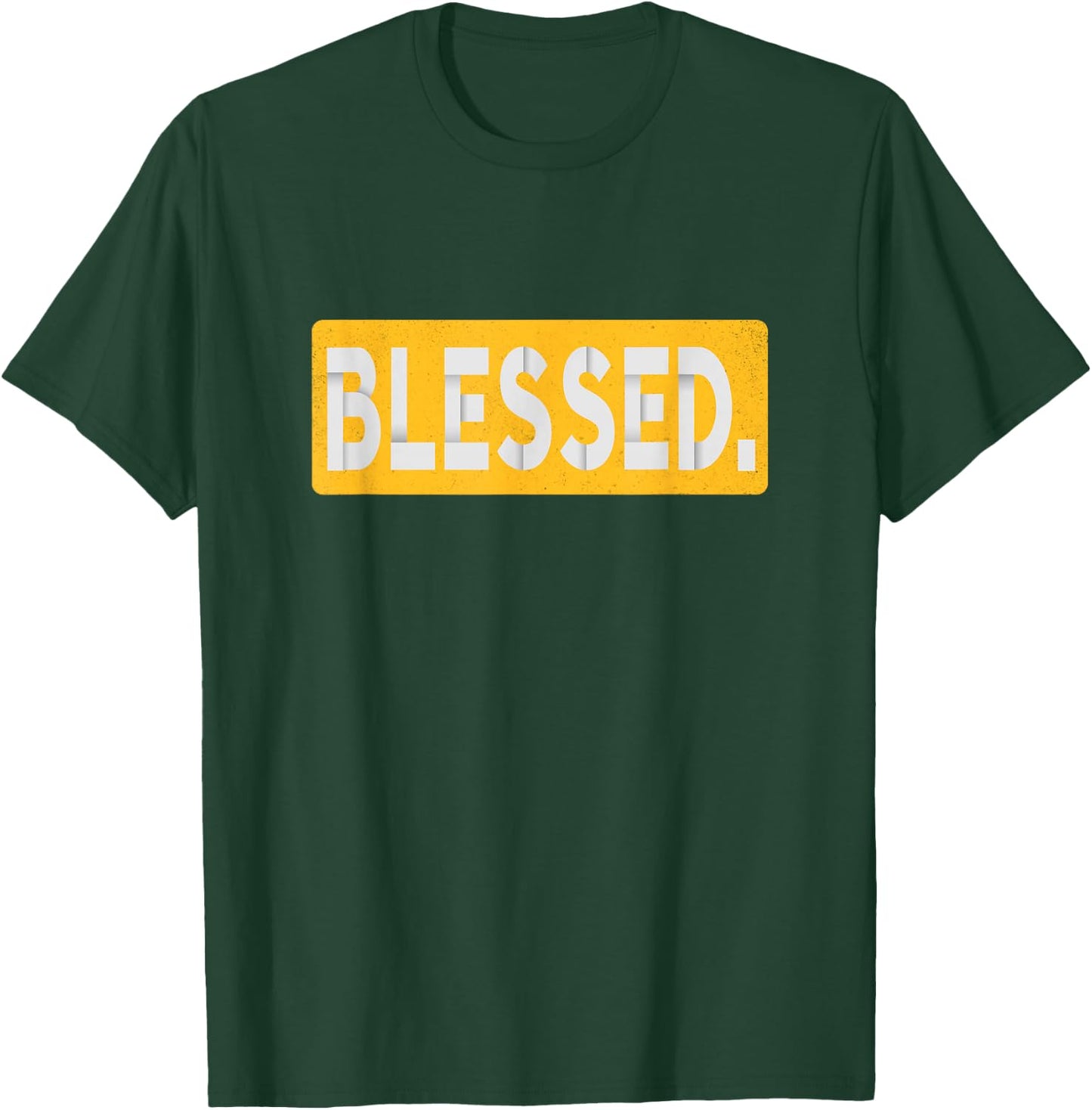University Varsity-Gold BLESSED. University Varsity-Gold T-Shirt - T-Shirt | Forest