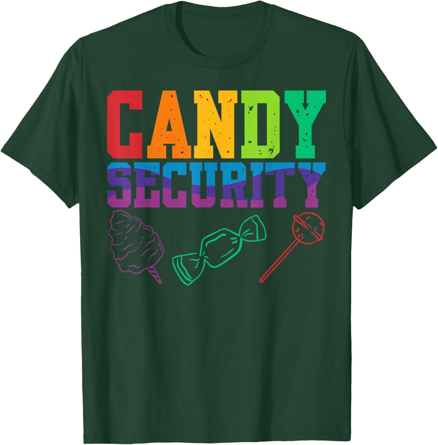 Candy Security Candyland Halloween Costume Kids Teens Adult T-Shirt - T-Shirt | Forest