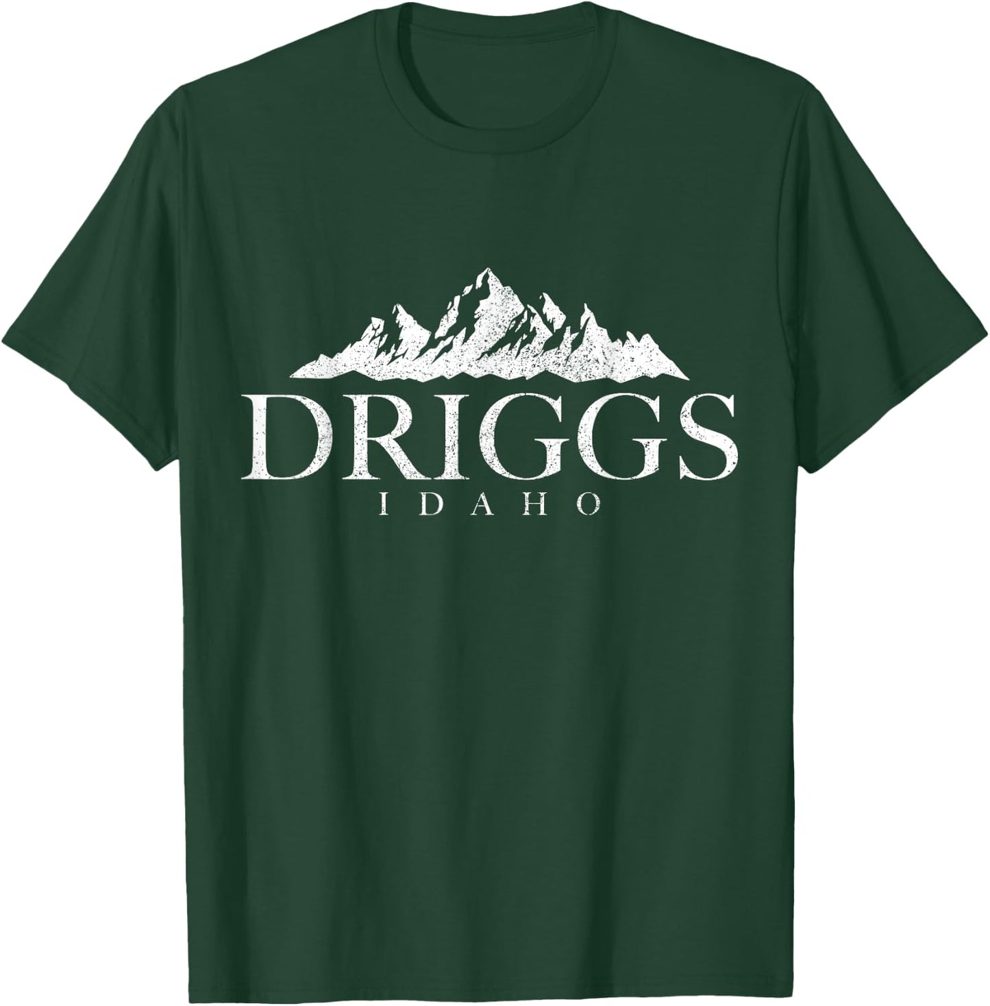 Driggs Idaho Mountains Pride Vintage T-Shirt - T-Shirt | Forest