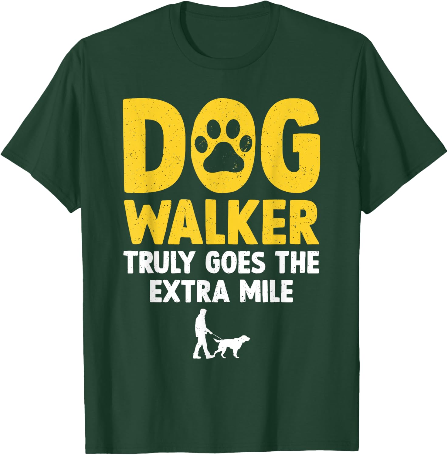 Cool Dog Walker Design Women Pet Walker Dog Walking T-Shirt - T-Shirt | Forest