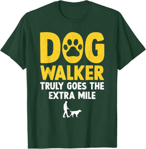 Cool Dog Walker Design Women Pet Walker Dog Walking T-Shirt - T-Shirt | Forest