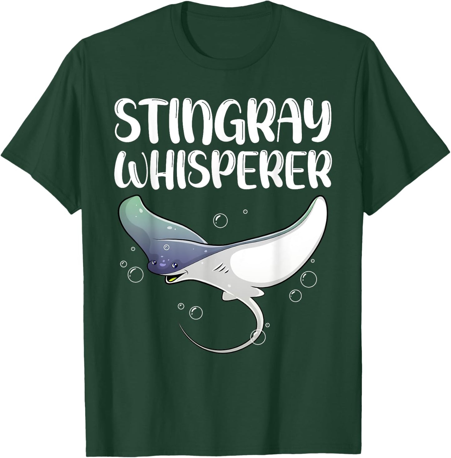 Cute Stingray Design Women Kids Fish Stingray Lovers T-Shirt - T-Shirt | Forest