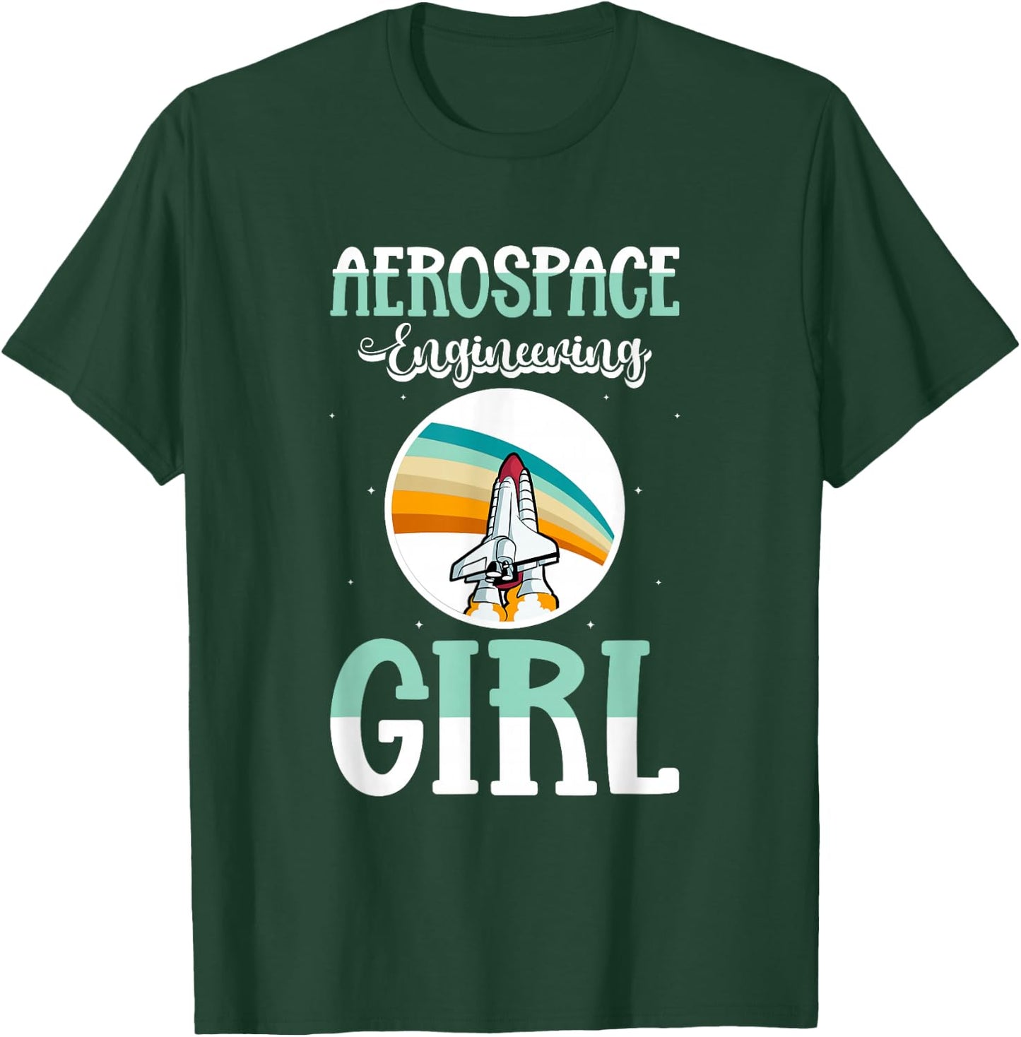 Girl Aeronautical Aerospace Engineering T-Shirt - T-Shirt | Forest