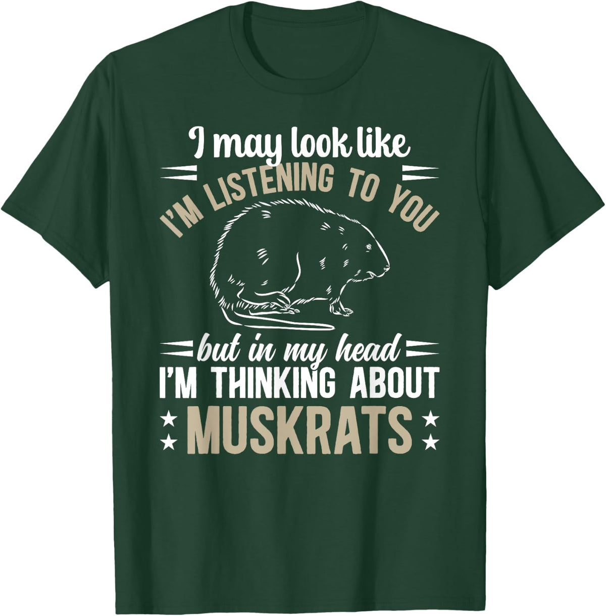 Thinking About Muskrat Lover Muskrat Girl Muskrat Boy T-Shirt - T-Shirt | Forest