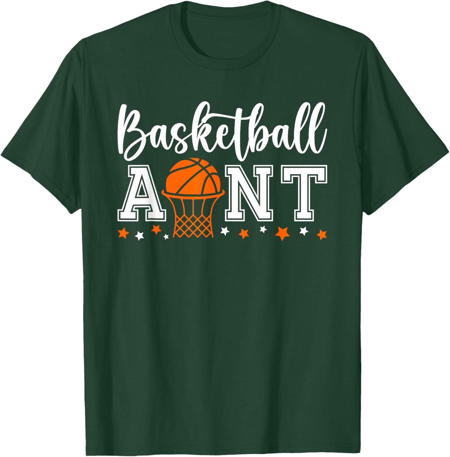 Basketball Aunt Of A Basketball Player Auntie T-Shirt - T-Shirt | Forest