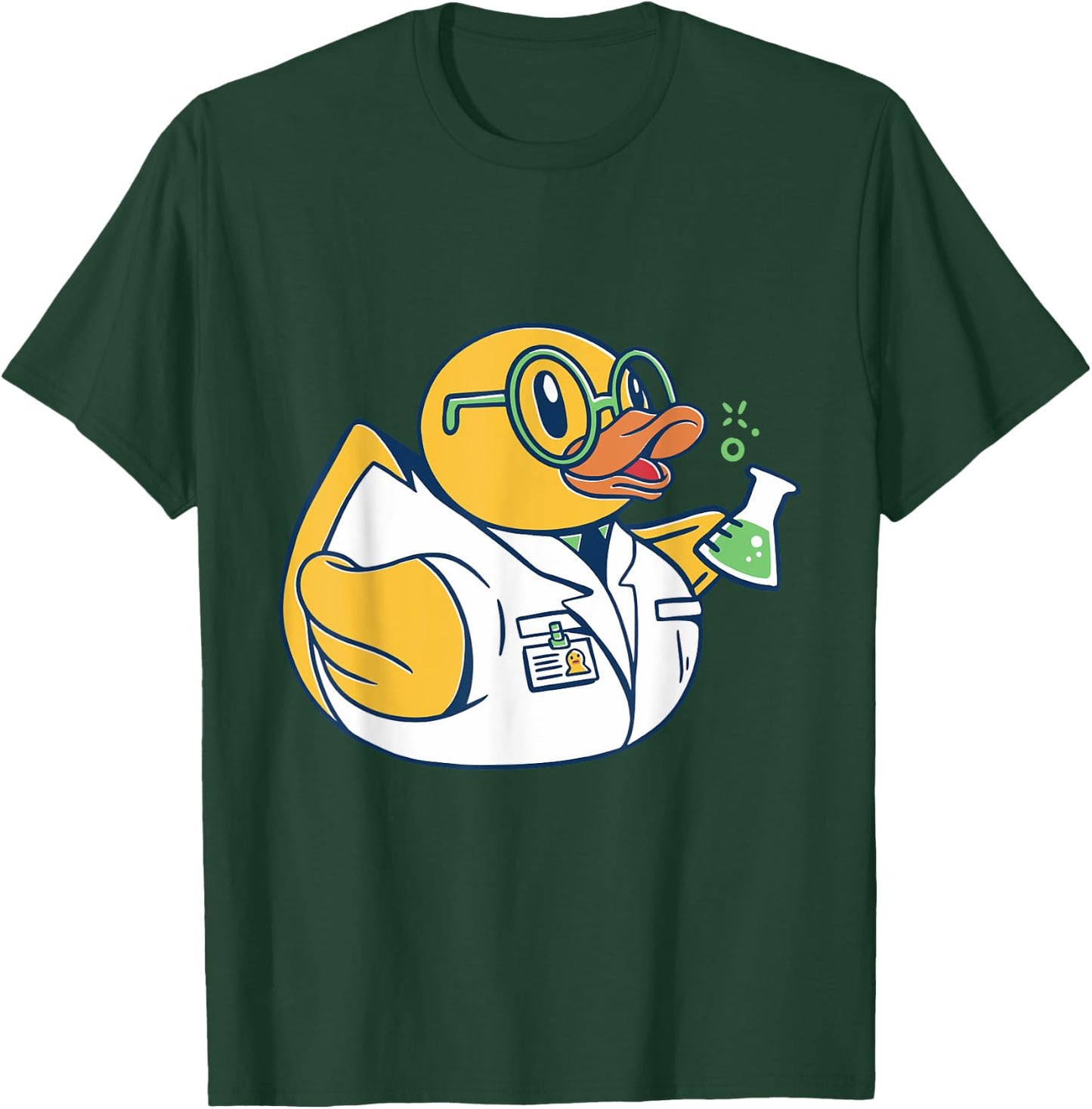Rubber Duck Cute Chemist Rubber Ducky Rubber Duckie T-Shirt - T-Shirt | Forest