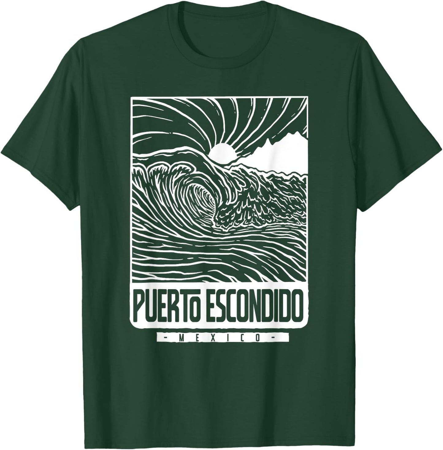 Puerto Escondido Mexico T-Shirt - T-Shirt | Forest