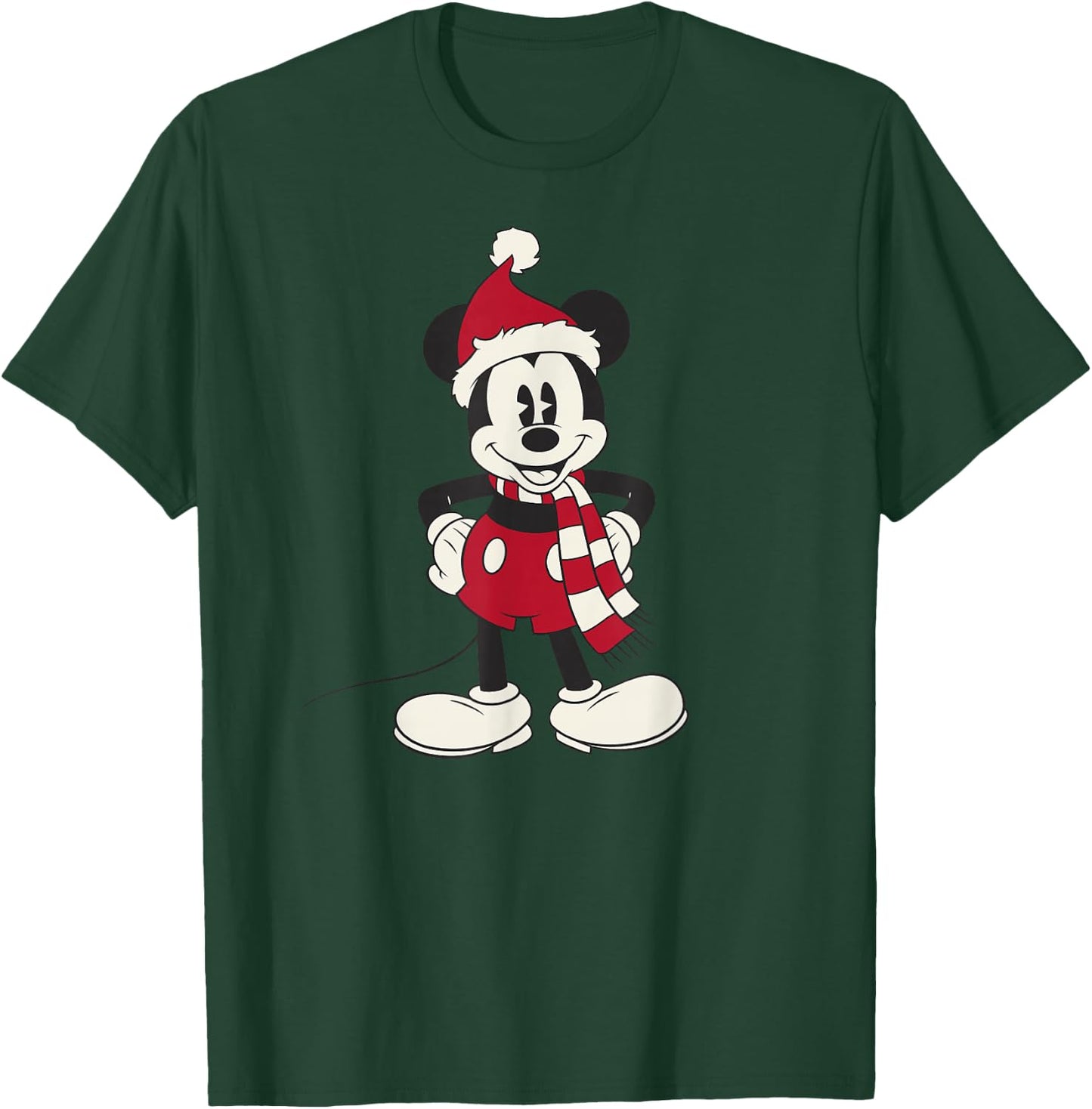 Disney Mickey & Friends Christmas Mickey Mouse Portrait T-Shirt - T-Shirt | Forest