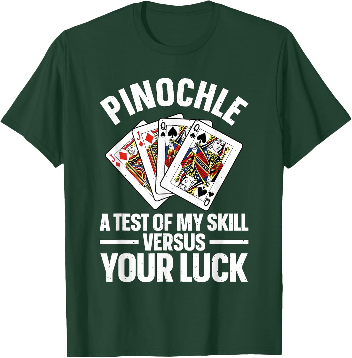 Cute Pinochle Design Women Card Game Pinochle Lover T-Shirt - T-Shirt | Forest