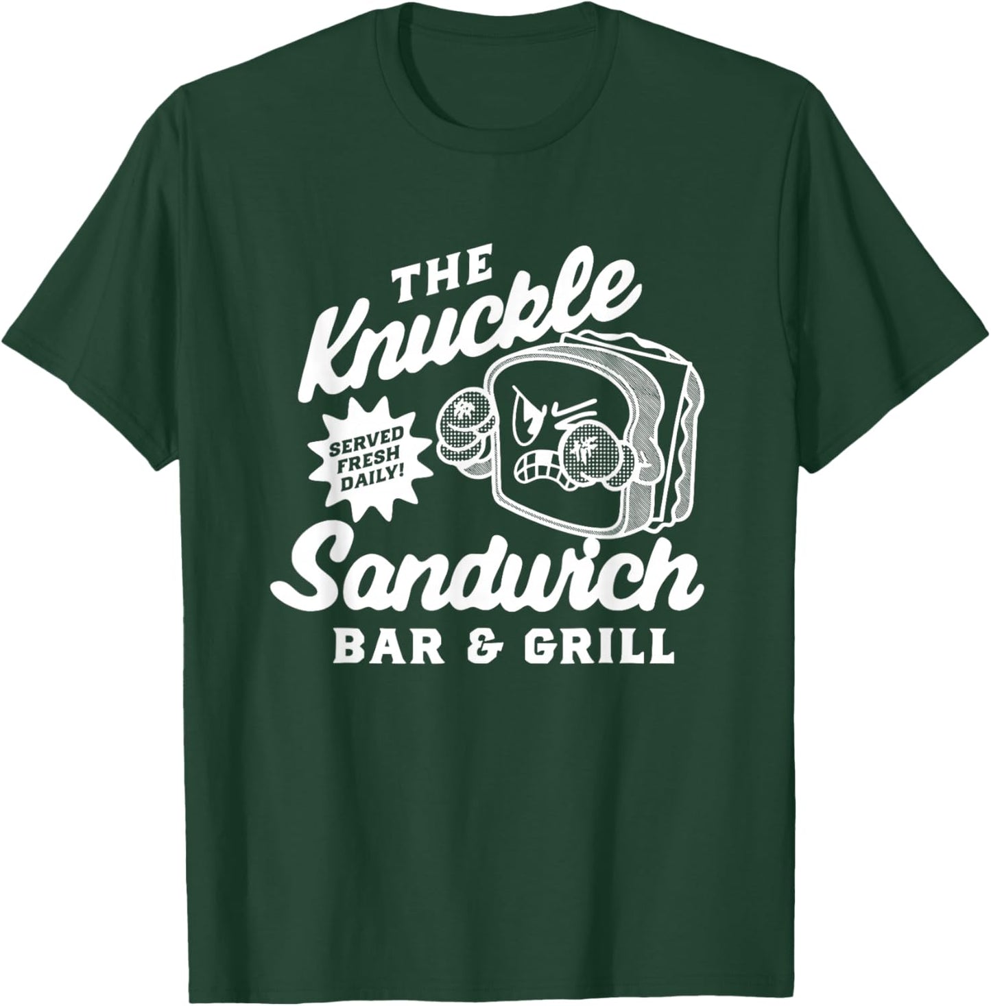 The Knuckle Sandwich Bar & Grill Fighting Joke Bar Dad T-Shirt - T-Shirt | Forest