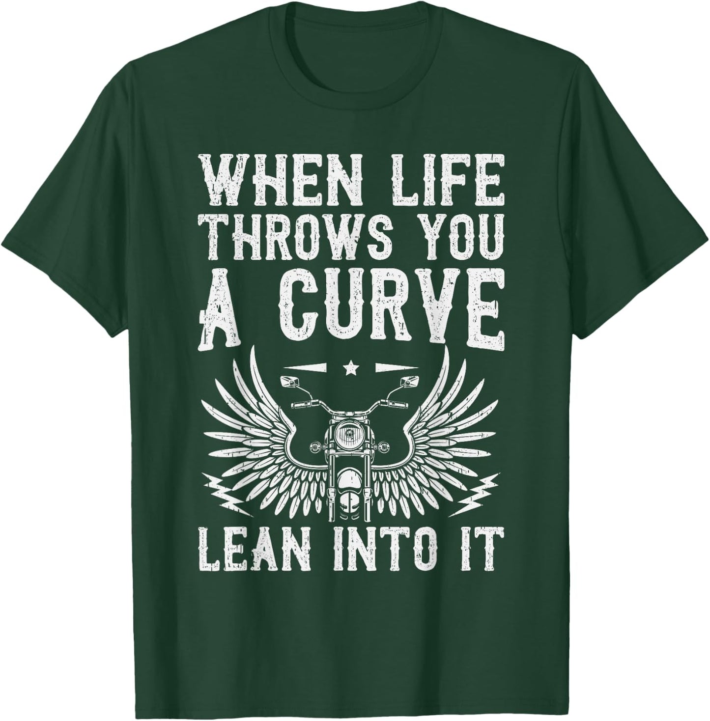 Funny Biker Art Women Motorcycle Motorbike Rider T-Shirt - T-Shirt | Forest