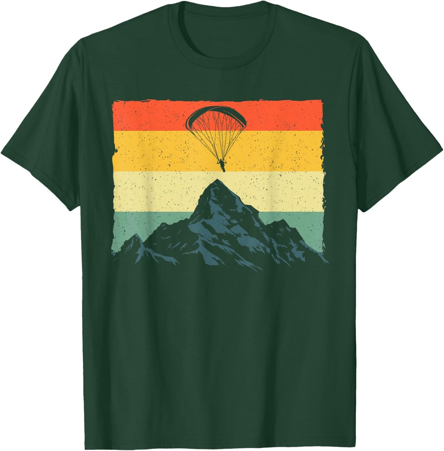 Paragliding Art Women Paramotor Paraglider Skydiving T-Shirt - T-Shirt | Forest