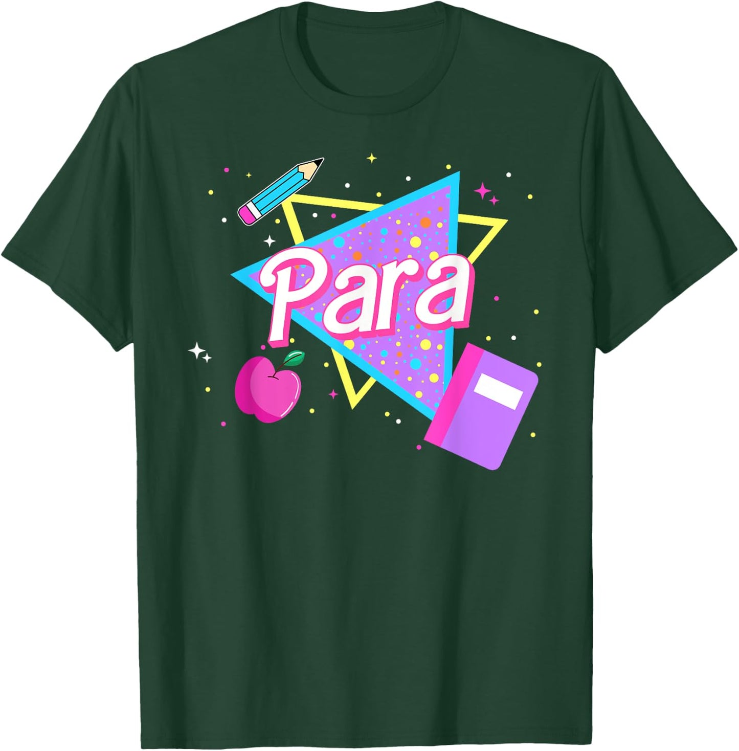 Cute Paraprofessional Shirt 80's 90's Style Retro Old School T-Shirt - T-Shirt | Forest
