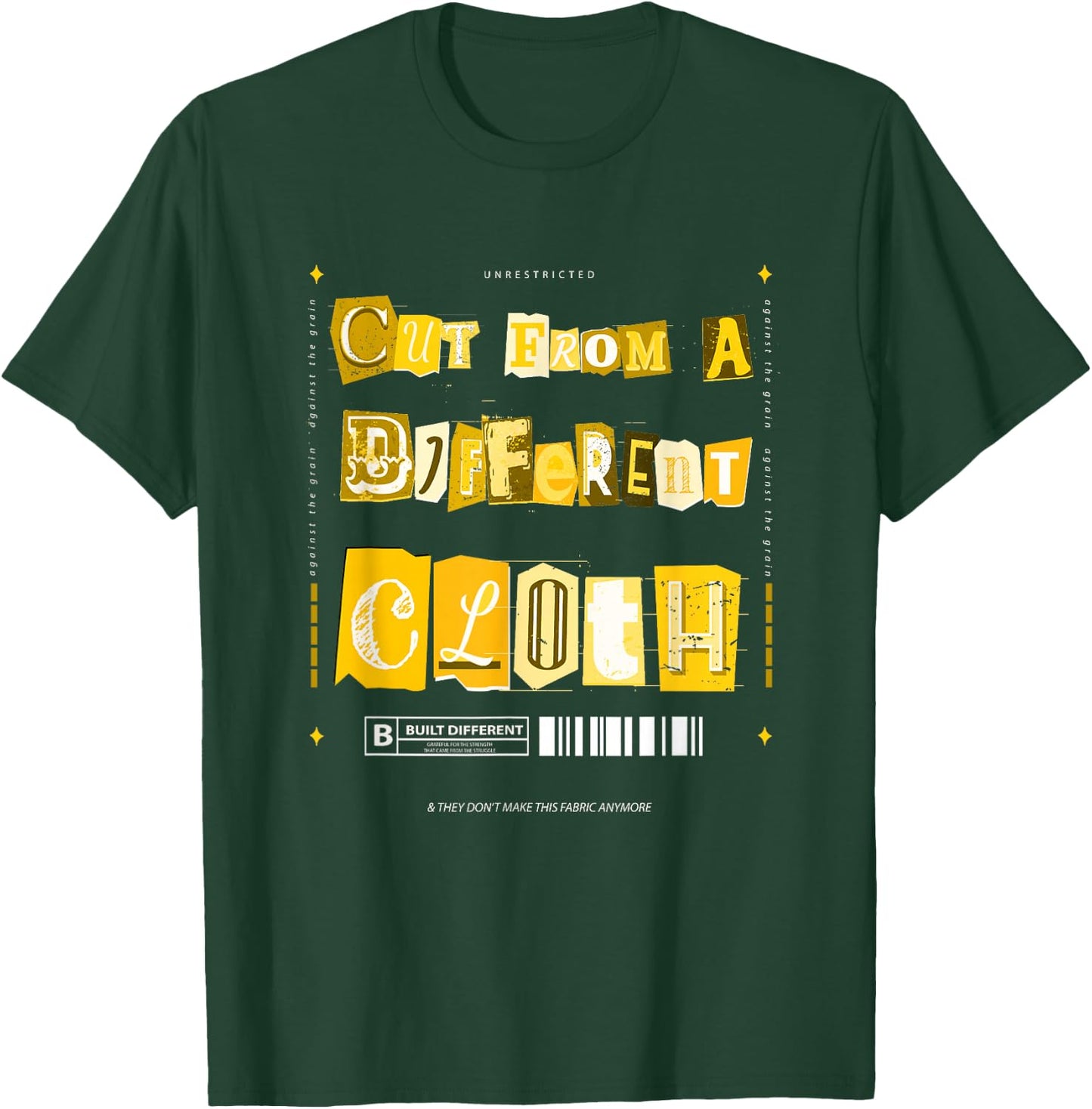 University Varsity-Gold Cut From A Different Cloth Yellow T-Shirt - T-Shirt | Forest