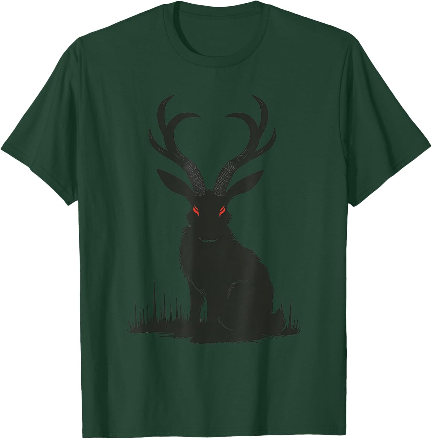 Jackalope Cryptid Women And Kids! Rabbit Silhouette T-Shirt - T-Shirt | Forest