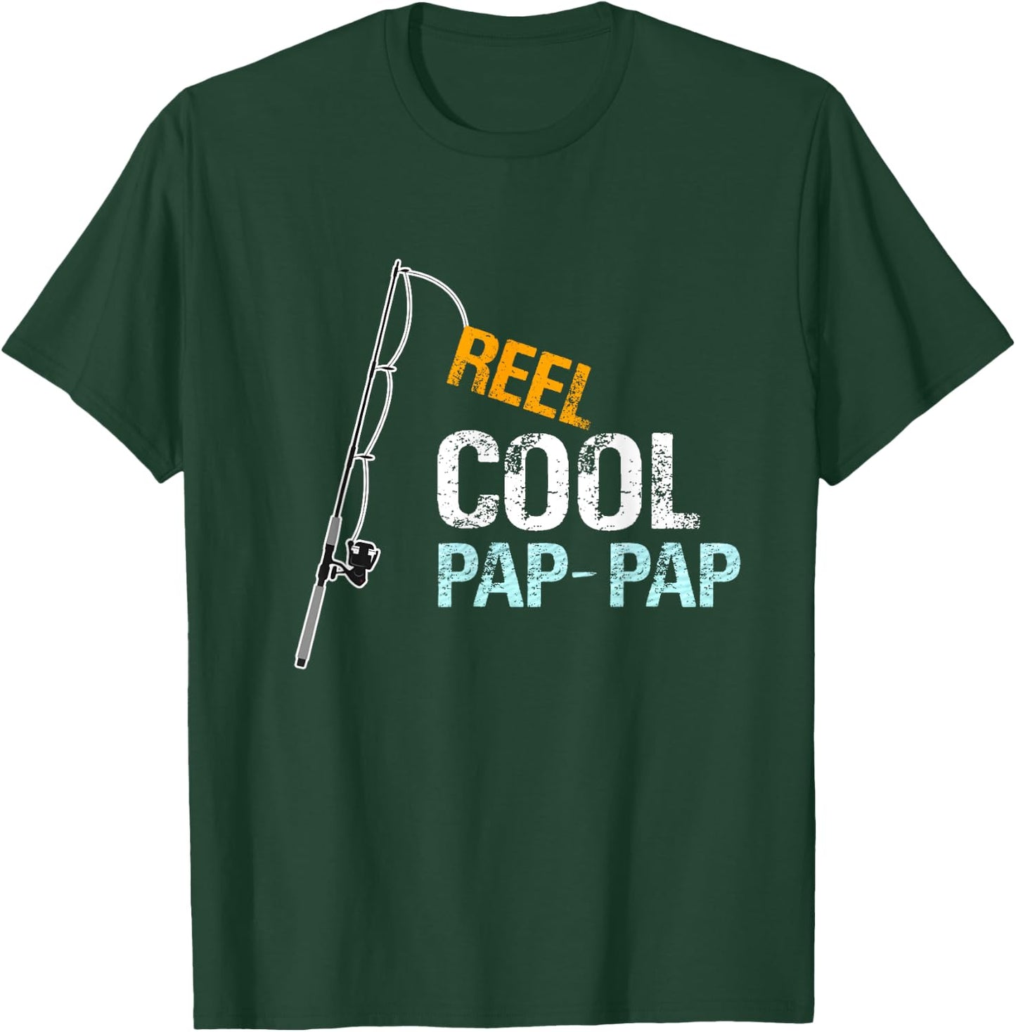 PapPap Gift from Granddaughter Grandson Reel Cool Pap-Pap T-Shirt - T-Shirt | Forest