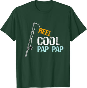 PapPap Gift from Granddaughter Grandson Reel Cool Pap-Pap T-Shirt - T-Shirt | Forest