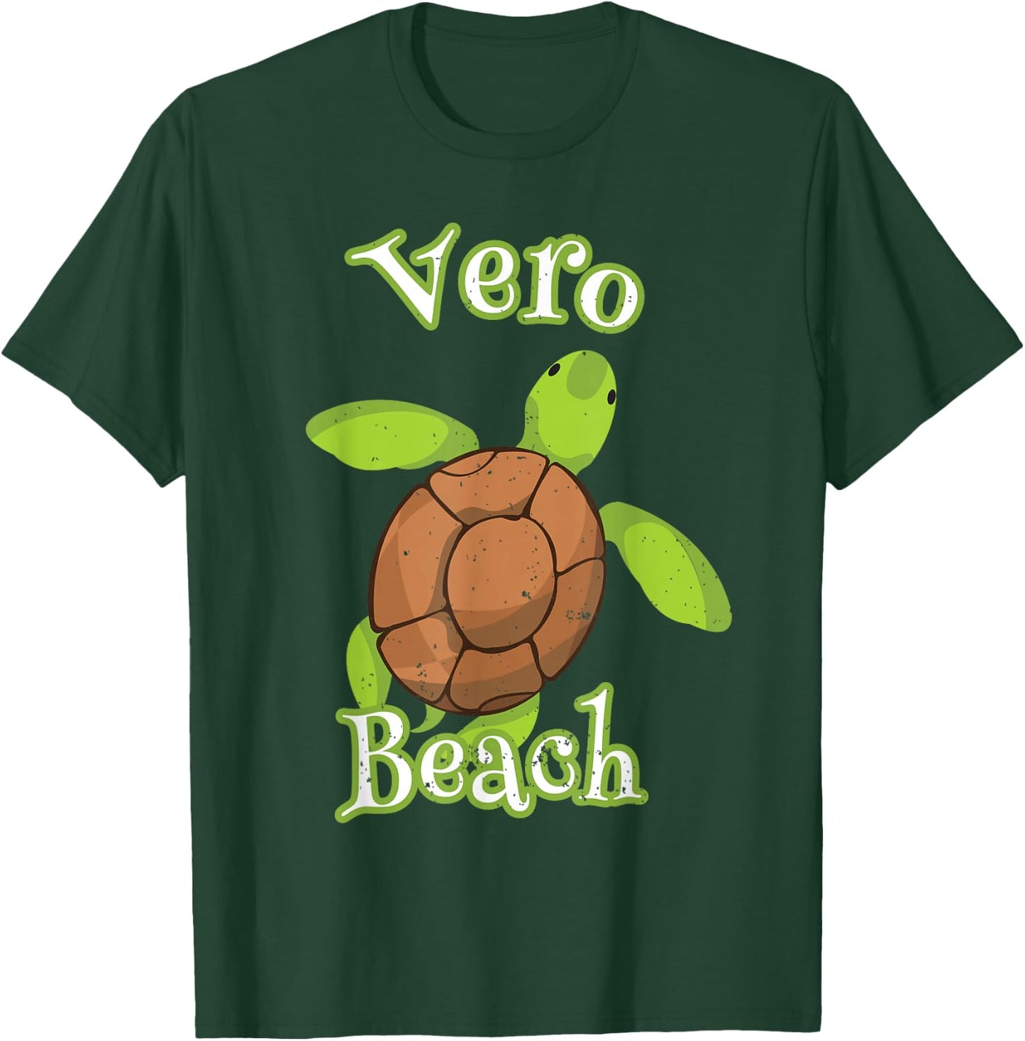 Vero Beach Florida Wildlife Cute Loggerhead Turtle Vacation T-Shirt - T-Shirt | Forest