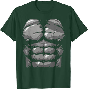 Funny Halloween Shirt Kid Adult Monkey Gorilla Chest Costume T-Shirt - T-Shirt | Forest