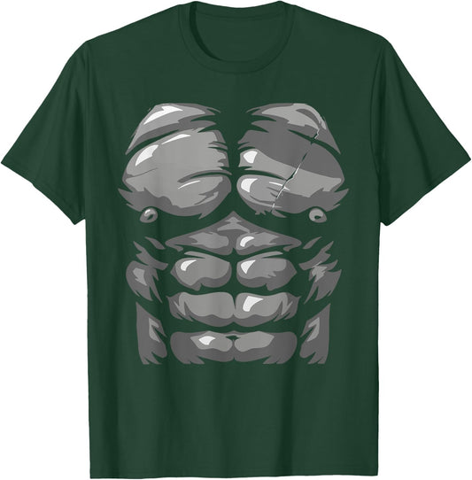 Funny Halloween Shirt Kid Adult Monkey Gorilla Chest Costume T-Shirt - T-Shirt | Forest