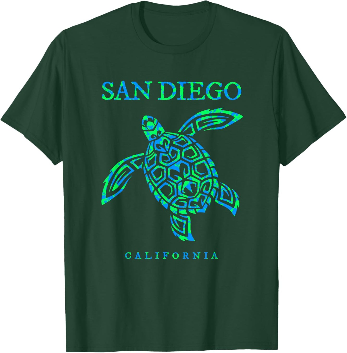 San Diego California Sea Turtle Boys Girls Toddler Souvenir T-Shirt - T-Shirt | Forest