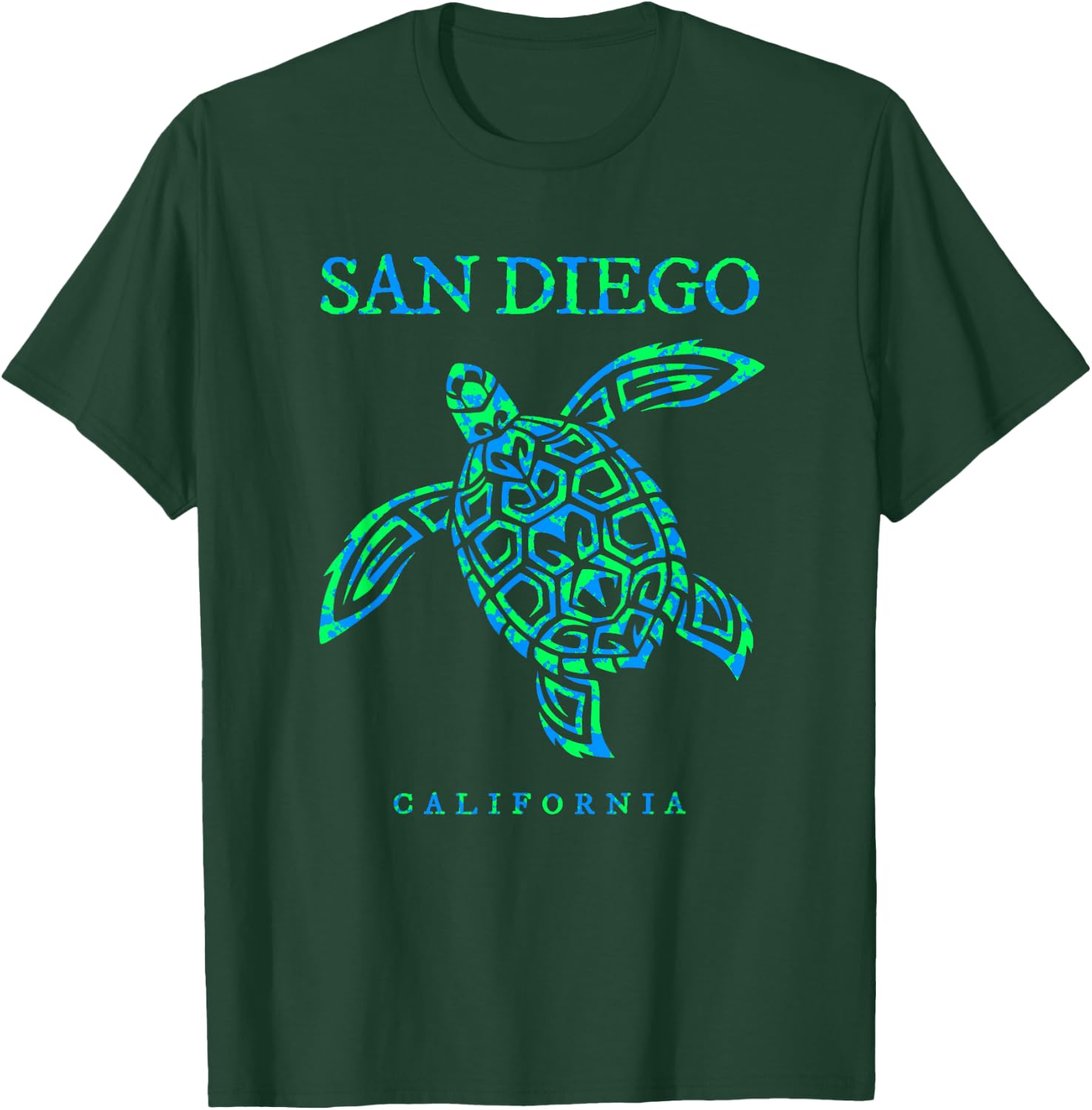 San Diego California Sea Turtle Boys Girls Toddler Souvenir T-Shirt - T-Shirt | Forest