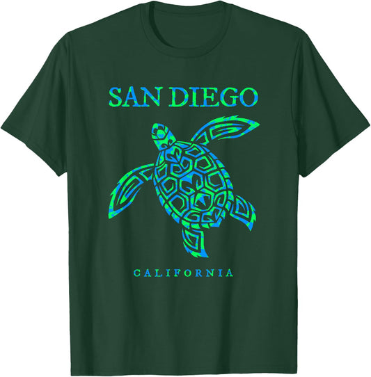 San Diego California Sea Turtle Boys Girls Toddler Souvenir T-Shirt - T-Shirt | Forest