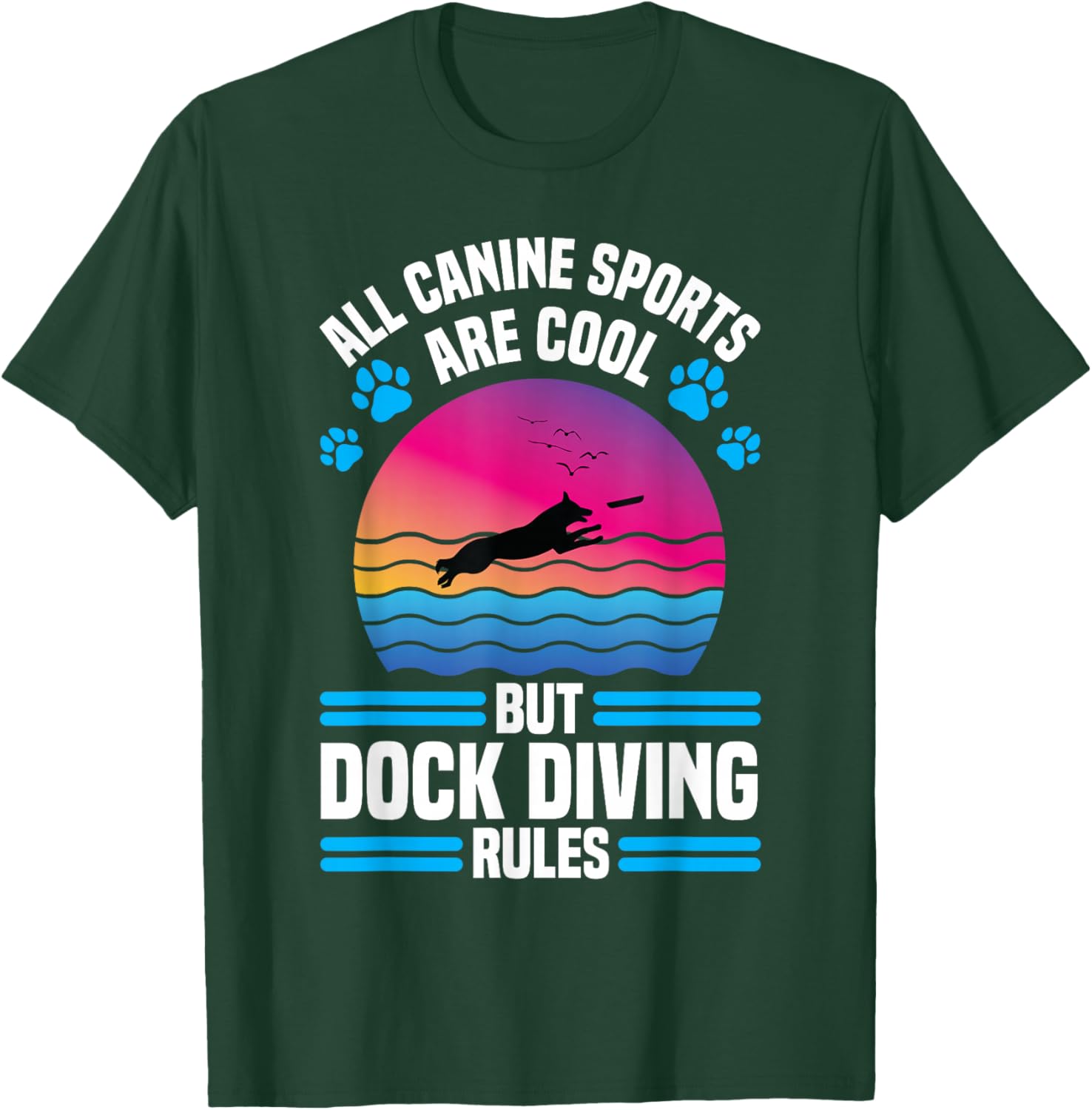 Dock Diving T-Shirt - T-Shirt | Forest