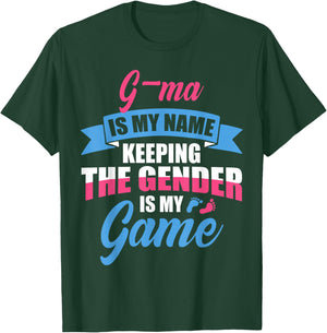 Gender Reveal Quote for a Keeper Of The Gender G-MA Family T-Shirt - T-Shirt | Forest