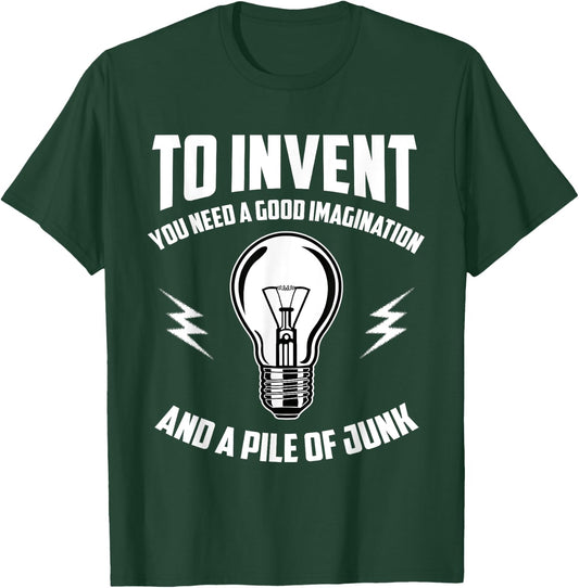 Thomas A. Edison Fanny Sayings T-Shirt - T-Shirt | Forest