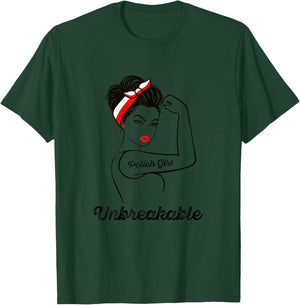 For Polish Women | Unbreakable Polish Girl T-Shirt - T-Shirt | Forest