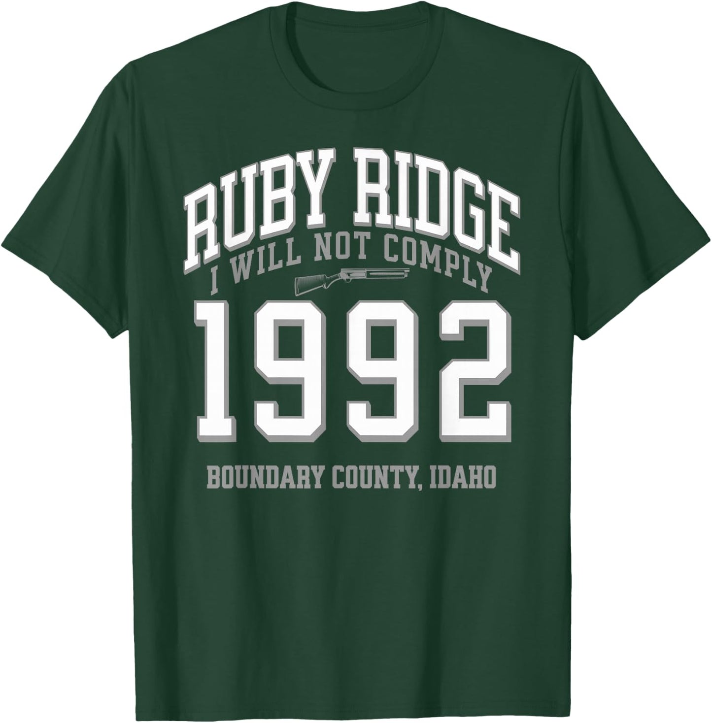 Abolish the ATF Marjorie Taylor Greene Ruby Ridge 1992. I Will Not Comply Black -Adults T-Shirt - T-Shirt | Forest
